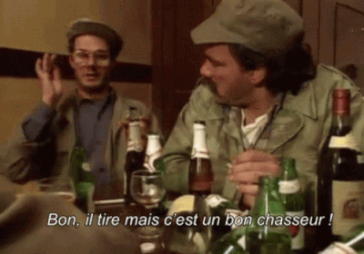 Gif chasseur Les Inconnus